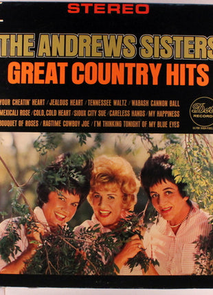 The Andrews Sisters : Great Country Hits (LP, Album, Mono)