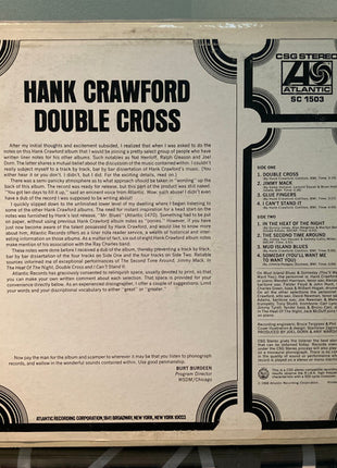 Hank Crawford : Double Cross (LP, Album, Promo)
