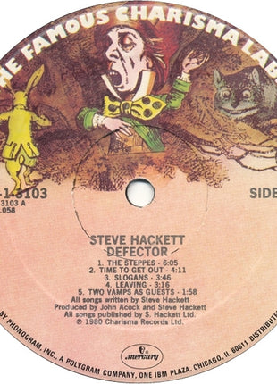 Steve Hackett : Defector (LP, Album)