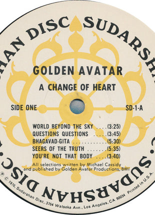 Golden Avatar : A Change Of Heart (LP, Album)