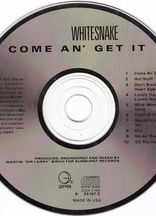 Whitesnake : Come An' Get It (CD, Album, RE)