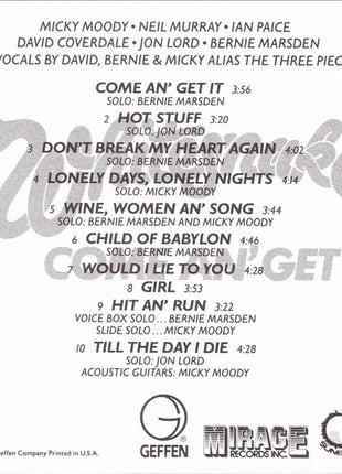 Whitesnake : Come An' Get It (CD, Album, RE)