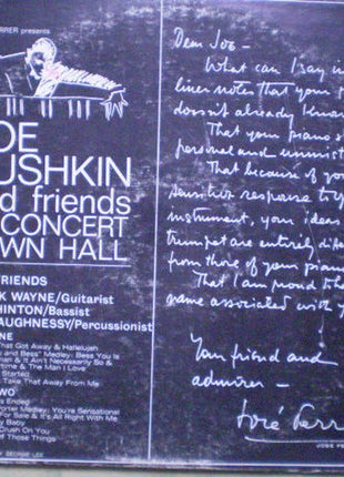 Joe Bushkin : In Concert, Town Hall (LP, Album, Mono)