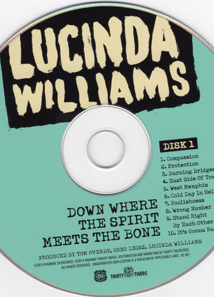 Lucinda Williams : Down Where The Spirit Meets The Bone (2xCD, Album)