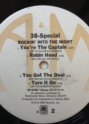 38 Special (2) : Rockin' Into The Night (LP, Album, R -)