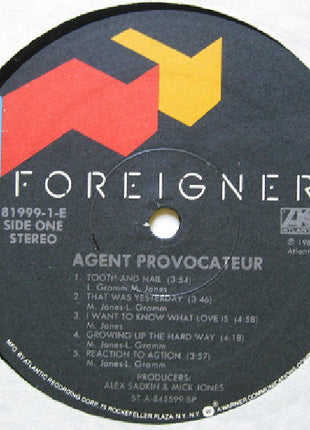 Foreigner : Agent Provocateur (LP, Album, SP-)