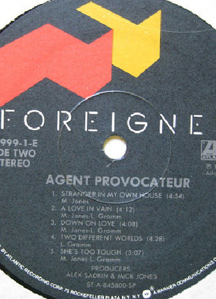 Foreigner : Agent Provocateur (LP, Album, SP-)