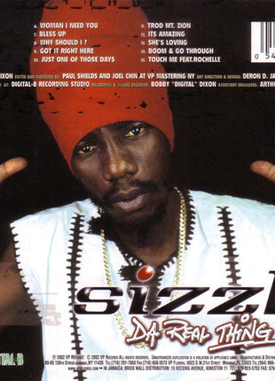 Sizzla : Da Real Thing (CD, Album)