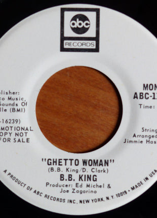 B.B. King : Ghetto Woman (7", Single, Promo)