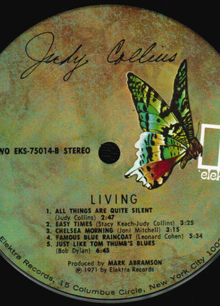 Judy Collins : Living (LP, Album, Ter)