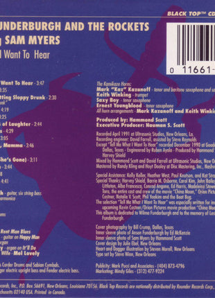 Anson Funderburgh And The Rockets* Featuring Sam Myers : Tell Me What I Want To Hear (CD, Album)