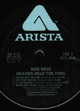 Bob Weir : Heaven Help The Fool (LP, Album, Ter)