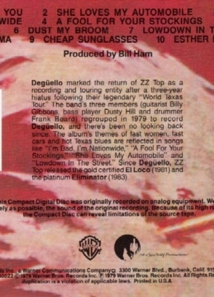 ZZ Top : Degüello (CD, Album, RE, Spe)