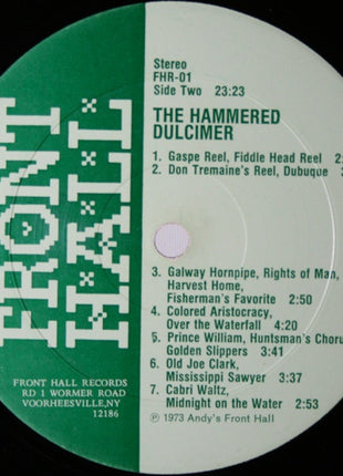 Bill Spence With Fennig's All-Star String Band : The Hammered Dulcimer (LP, Album, Gre)