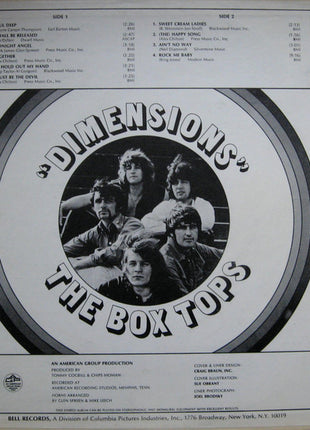 Box Tops : Dimensions (LP, Album)