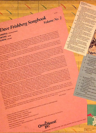 Dave Frishberg : The Dave Frishberg Songbook Volume No. 2 (LP, Album)