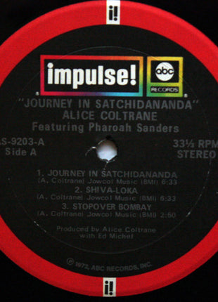 Alice Coltrane Featuring Pharoah Sanders : Journey In Satchidananda (LP, Album, RP, Gat)