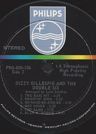 Dizzy Gillespie & Les Double Six : Dizzy Gillespie & The Double Six Of Paris (LP, Album)