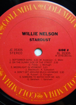 Willie Nelson : Stardust (LP, Album, San)