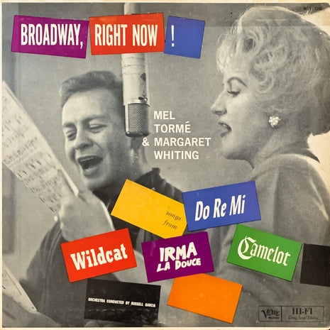Mel Tormé & Margaret Whiting : Broadway, Right Now! (LP)