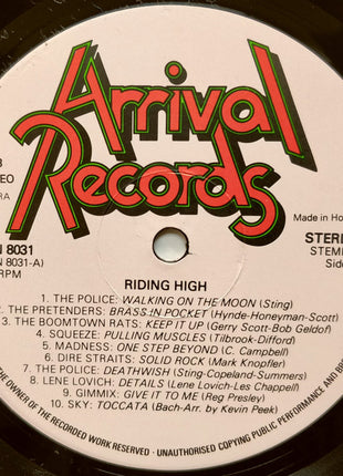 Various : Riding High - The Original Film Soundtrack (LP, Album, Comp)