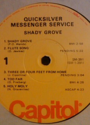 Quicksilver Messenger Service : Shady Grove (LP, Album, RE, Win)
