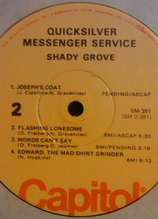 Quicksilver Messenger Service : Shady Grove (LP, Album, RE, Win)