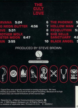 The Cult : Love (CD, Album, RE)