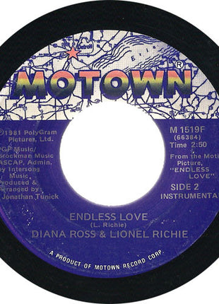 Diana Ross & Lionel Richie : Endless Love (7", Single)