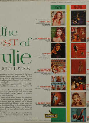 Julie London : The Best Of Julie (LP, Comp, Mono)