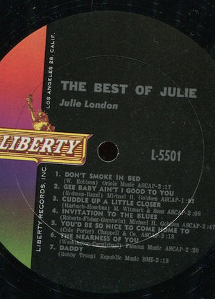 Julie London : The Best Of Julie (LP, Comp, Mono)