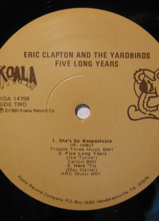 Eric Clapton & The Yardbirds : Five Long Years (LP, Comp)