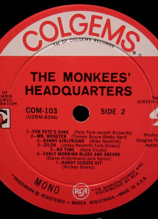 The Monkees : Headquarters (LP, Album, Mono, Roc)