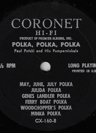 Paul Potski And His Pumpernickels : Polka Polka Polka Polka (LP, Album, Mono)