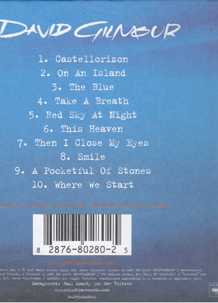 David Gilmour : On An Island (CD, Album, Ter)