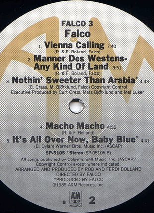 Falco : Falco 3 (LP, Album, B -)