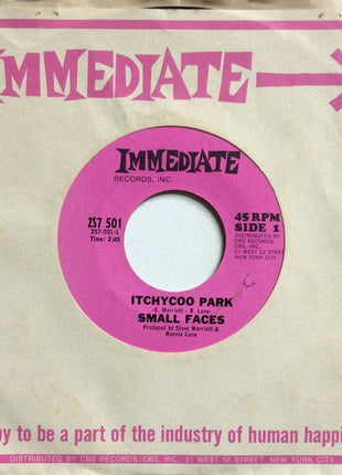 Small Faces : Itchycoo Park (7", Single, Pit)