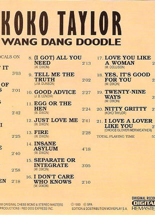 Koko Taylor : Wang Dang Doodle (CD, Comp, RM)