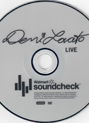 Demi Lovato : Live (Walmart Soundcheck) (CD, EP, Comp + DVD-V)