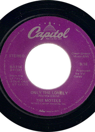 The Motels : Only The Lonely (7", Win)