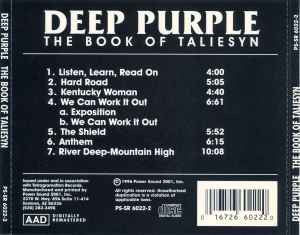 Deep Purple : The Book Of Taliesyn (CD, Album, RE, RM)