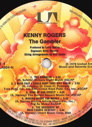 Kenny Rogers : The Gambler (LP, Album, RP)