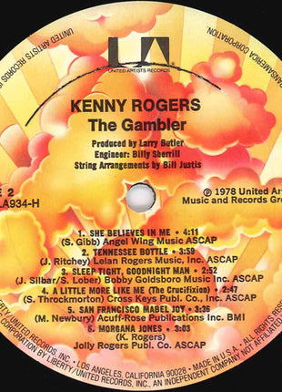 Kenny Rogers : The Gambler (LP, Album, RP)