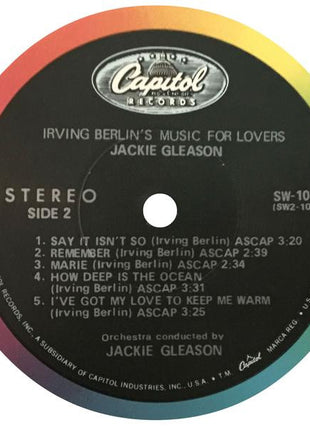 Jackie Gleason : Irving Berlin's Music For Lovers (LP, Comp)