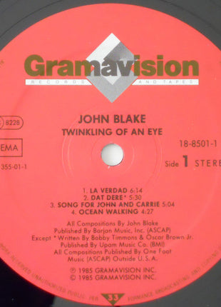 John Blake : Twinkling Of An Eye (LP, Album)