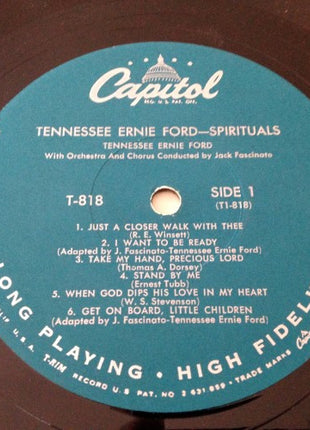 Tennessee Ernie Ford : Spirituals (LP, Album, Mono, Scr)