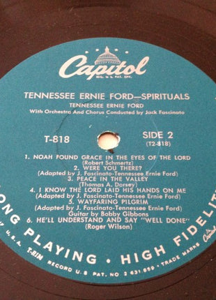 Tennessee Ernie Ford : Spirituals (LP, Album, Mono, Scr)