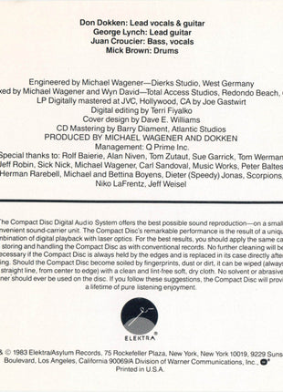 Dokken : Breaking The Chains (CD, Album, RP)