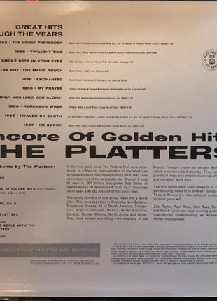 The Platters : Encore Of Golden Hits (LP, Comp, RE, 53 )