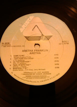 Aretha Franklin : Aretha (LP, Album, 53 )